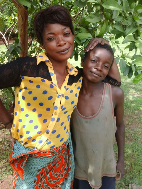 Joy and son Lameck